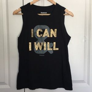Reebok Ladies Tank top Size M Black